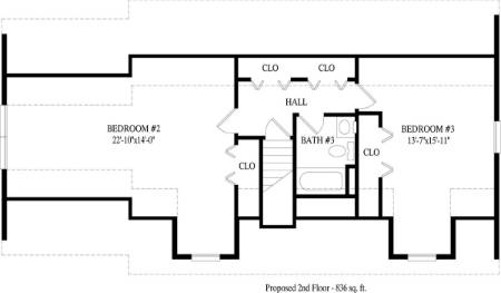 Kittery Modular Home Floor Plan Second Floor